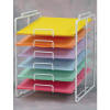WHITE 12" X 12" 6-TIER RACK 21-699